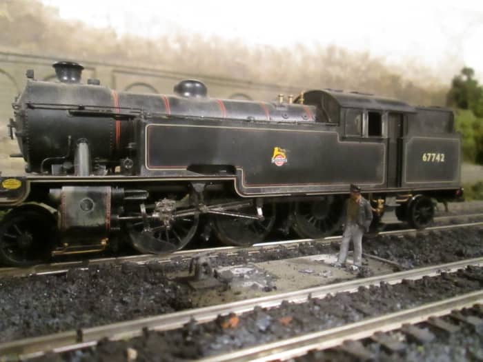 Class L1 2-6-4 T 67742 was a Darlington (51A) allocation in the early 1950s - she is seen here at rest before returning with a short passenger working