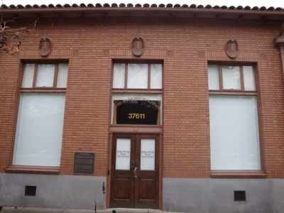 Niles Branch of Bank of Alameda opened in 1929 - used to be the Niles State Bank established in 1906. The bricks are made of mul