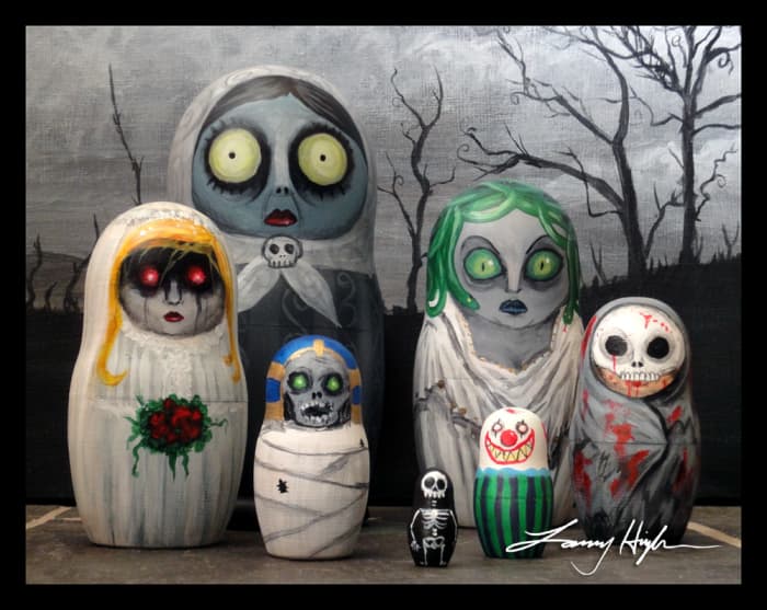 This is how mine came out. I drew inspiration from Tim Burton, The Haunted Mansion and Edgar Allen Poe.