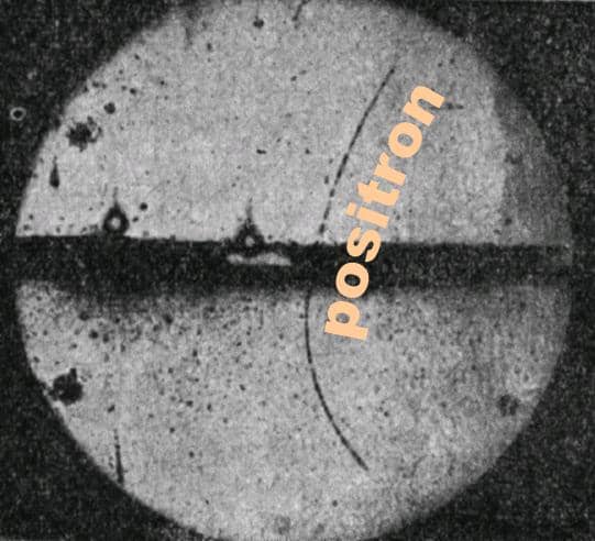 Nobel Carl Anderson's wafer shows objectively that the positron and the electron have diameters greater than zero!