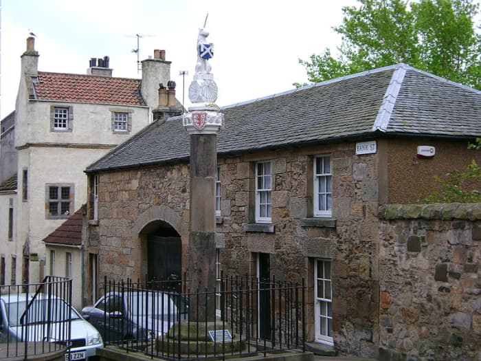 Mercat Cross Inverkeithing. These areas were often used as the site of public executions for witchcraft and other crimes.