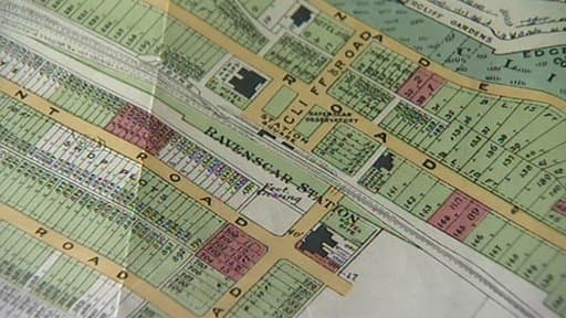The town that never would be. This plan of Ravenscar shows a 'beach' to the east. One intrepid would-be investor travelled to view the site and found the 'beach' could be accessed only with difficulty...