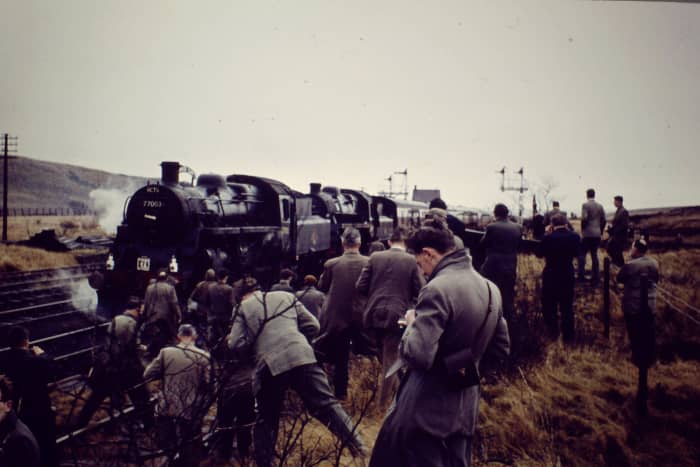 The last day of passenger services on the Stainmore line, 20th January, 1962. The train was a special charter called 'The Stainmore Limited'
