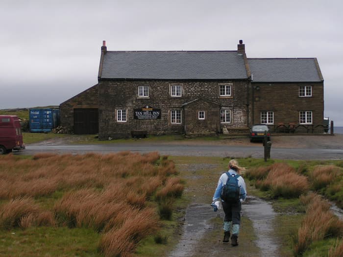 Tan Hill Inn at the mid-point of the Coast to Coast Walk, a welcome break with a warm welcome. Try walking in...