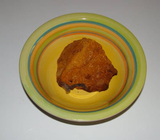 A Chunk of Dried Chaga. This piece is too big to make tea and must be ground into powder or small chunks.