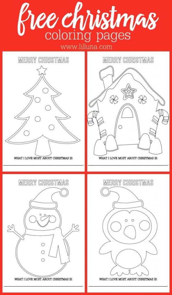 Print out some of these fun kids coloring pages - or print out all of them. They are Free at Lil Luna!