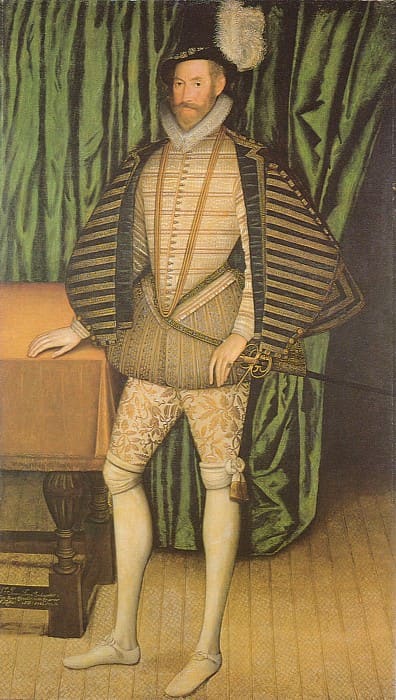 Mens fashions the Peascod is very pronounced and there are pannions or cannions with the puff pants. Still opulent and stockings not boots.