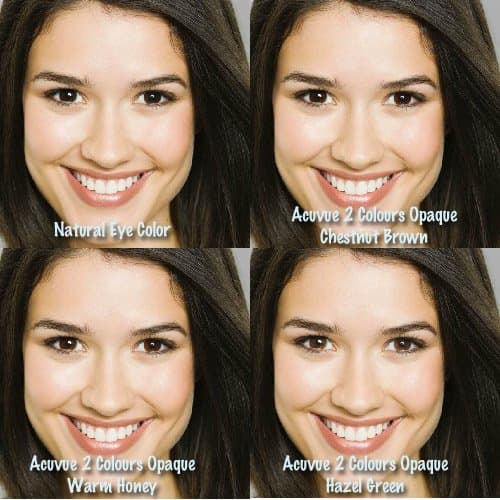 Naturally dark (almost black) eyes, with progressively lighter brown contacts. **CLICK TO SEE FULL-SIZE**