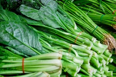 Vegetables like this Asian Kale are a nutrient rich, source of B-12. No wonder it is considered a super food by some!
