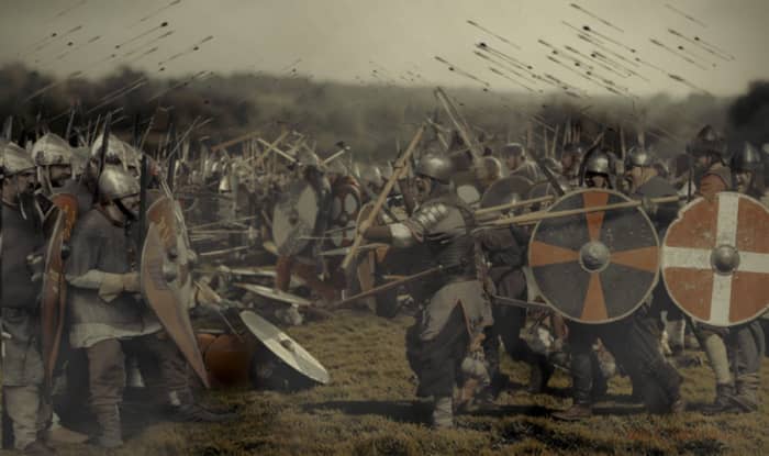 It seemed the fyrds of Mercia and Northumbria were outclassed by a surprisingly agile Norse army led by King Harald and their ousted former earl Tostig...