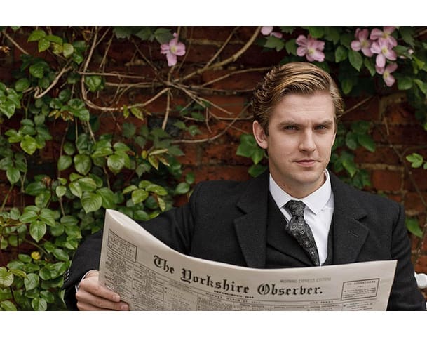 It's funny how people call Downton Abbey fashoin "period costumes", when most Western men these days go through their entire lives never venturing past this "costume" (sleeved shirt, slacks, suit and tie)