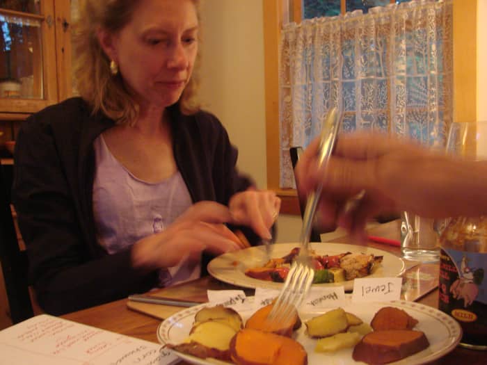 The sweet potatoes were also tested with butter and salt. The result was unsurprisingly positive.