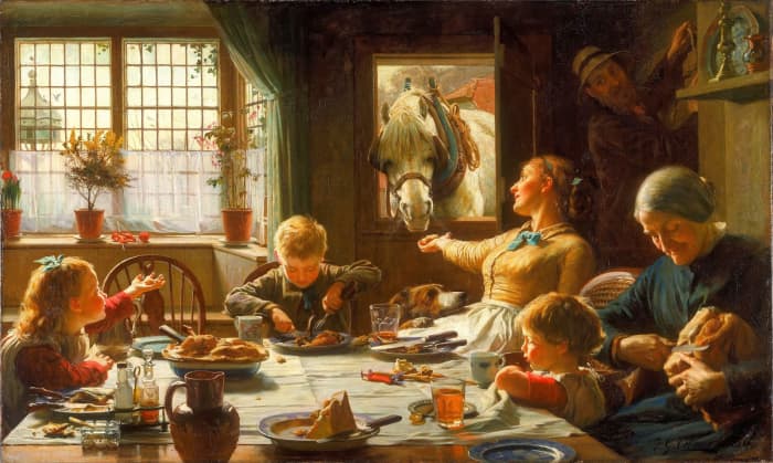 In agrarian & preurban societies, large families were necessities. Children were needed to help work the land. The more children a couple had, the more hands there were to farm & do other types of labor.