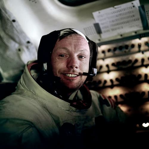 Photograph taken by Edwin Aldrin in Apollo 11 while their journey towards the Moon.
