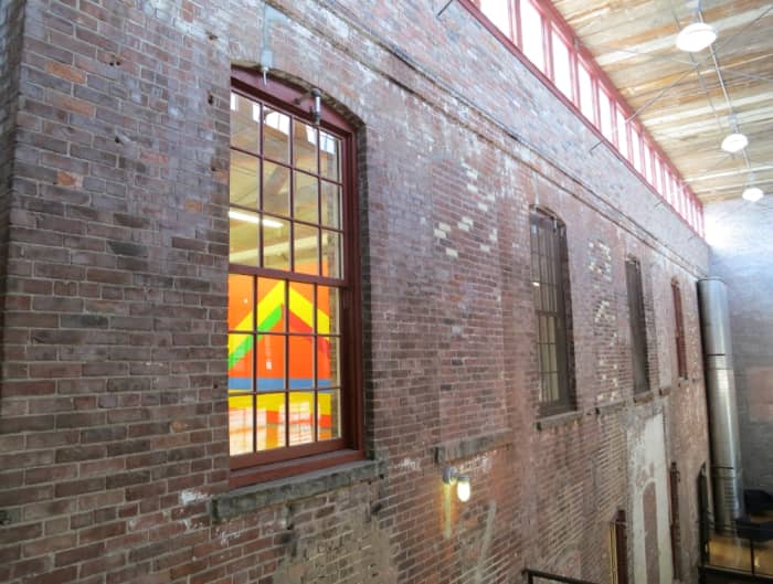 An entire building contains the permanent Sol Lewitt installation entitled "A Wall Drawing Retrospective"