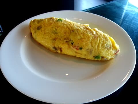 Easy Folded Omelet Recipe: Your omelet is now ready to be served with your favorite salad or bread