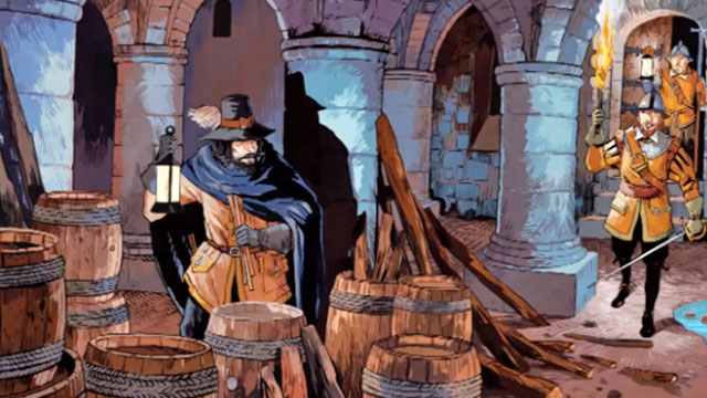 Guy Fawkes - Guido Foulkes - discovered in the undercroft of the Palace of Westminster (Parliament)