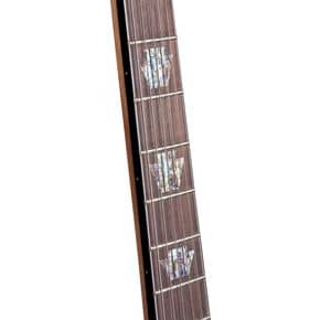 The SK-3 ST has a very thin, super-playable neck with binding around the fretboard edges and a compound fret radius.
