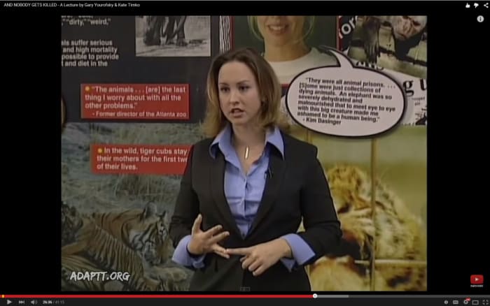 Gary Yourofsky has been giving lectures for many years on the ethics and nutrition of a vegan diet. Now Kate Timko is in these lectures.