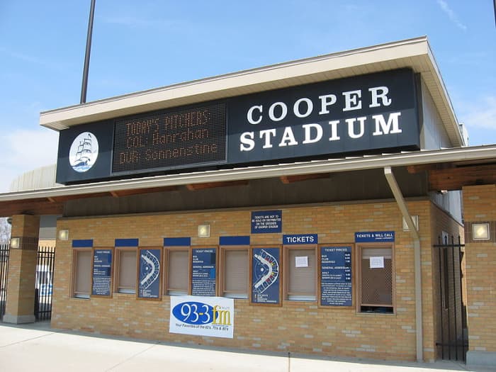 The ticket office. Cooper Stadium closed in 2008, the ball teams transferring to Huntington Stadium in the new Arena District.