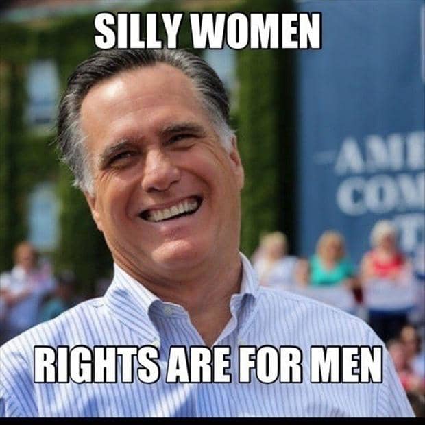 Picture of a man who believes that women are of a surbodinate status and therefore should not have rights
