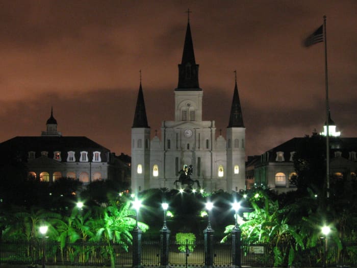 Saint Louis Cathedral, also known as the Basilica of St. Louis, King of France, has the distinction of being the oldest continuously operating cathedral in the United States.