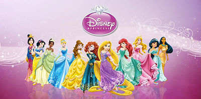 There are 11 Disney/Pixar Princesses in all. L to R: Mulan, Snow White, Tiana, Cinderella, Belle, Merida, Rapunzel, Ariel, Aurora, Jasmine, and Pocahontas.