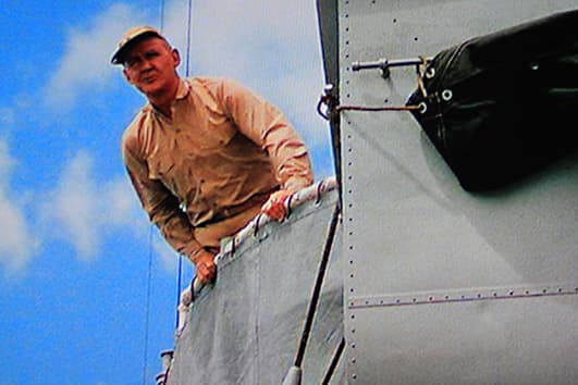 Captain DeVriess surveys ship's activities. Keith is not impressed with his new posting, and even less so with its captain