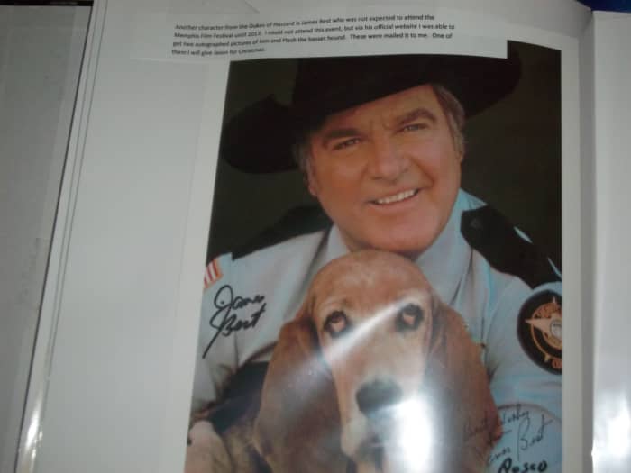I got this treasure from James Best official website in 2013. Sadly James Best passed away in April 2015. RIP