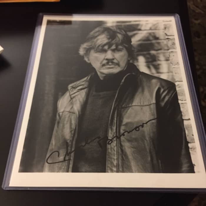 My newest addition to my collection I got at auction price.(Very pleased.) Charles Bronson is a legend known for tough spirited characters. We lost him in 2003 at the age of 81.