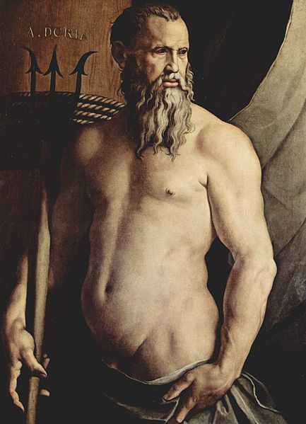 Neptune by Angelo Bronzino