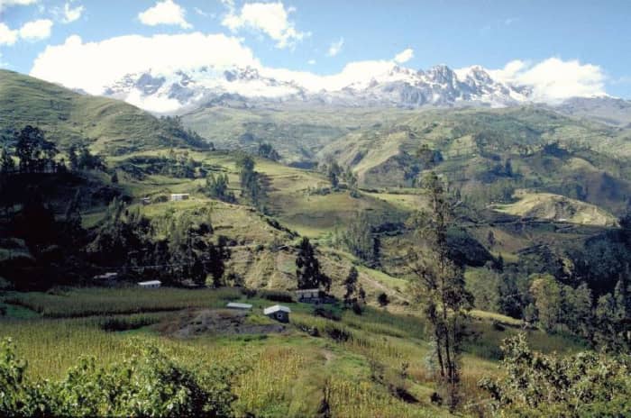 Sorata, Bolivia. This sleepy town is base camp for hikers going to climb Mt. Illampu