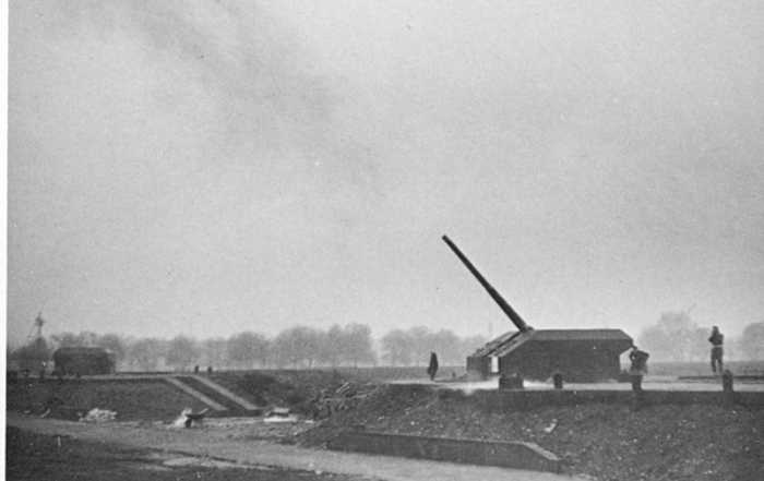 Anti-aircraft battery on Wanstead Flats - there were two, one each sited near either end