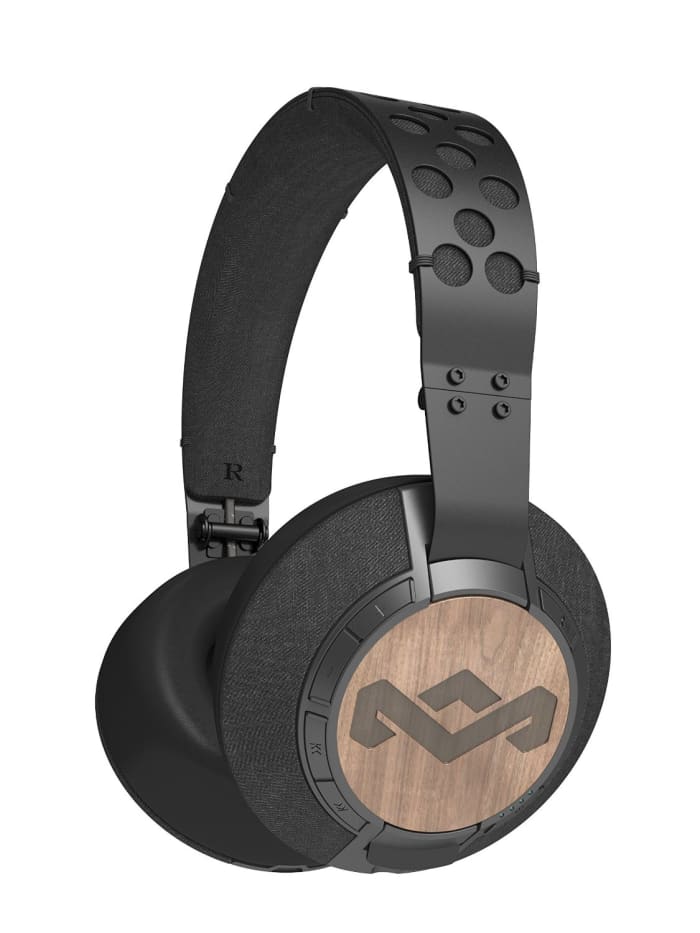 House of Marley EM-FH041-MI Liberate Midnight XLBT Bluetooth Wireless Headphones for the Pro-Cyclist look