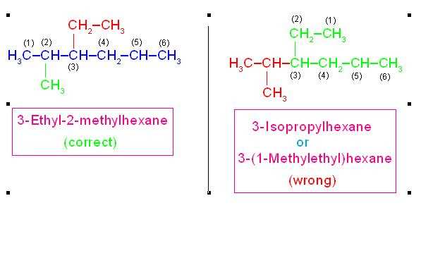 As shown in picture, correct numbering is that which contains 2 substitutions. In another type of numbering (which is wrong) there is only one substitution.