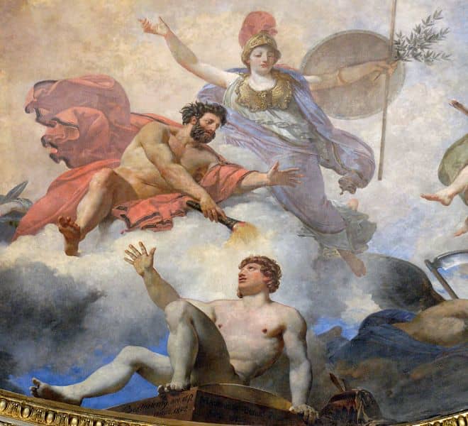 Louvre Museum - Painted in 1802 by Jean-Simon Berthélemy, painted again by Jean-Baptste Mauzaisse in 1826. © Marie-Lan Nguyen / Wikimedia Commons / CC-BY 2.5