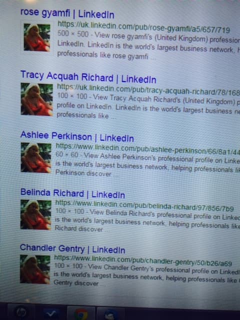 By using Images.google.com, you can see how many people have stolen Ann Angel photos. Chelsea used this also.