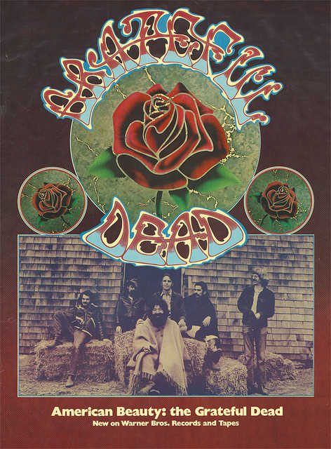 The Grateful Dead "American Beauty" WS 1893 Warner Brothers Records & Tapes In-Store Promotional Poster (1970)