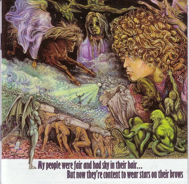 Tyrannosaurus Rex "My People Were Fair And Had Sky In Their Hair... " Regal Zonophone Records SLRZ 1003 12" LP Vinyl Record, UK Pressing (1968)