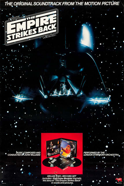 Star Wars "The Empire Strikes Back" RSO Records In-Store Promo Poster (1980) Score Written and Conducted by John Williams