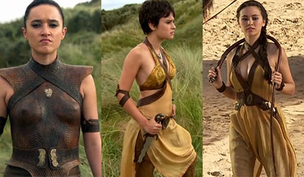 Keisha Castle-Hughes as Obara Sand, Rosabell Laurenti Sellers as Tyene Sand and Jessica Henwick as Nymeria Sand