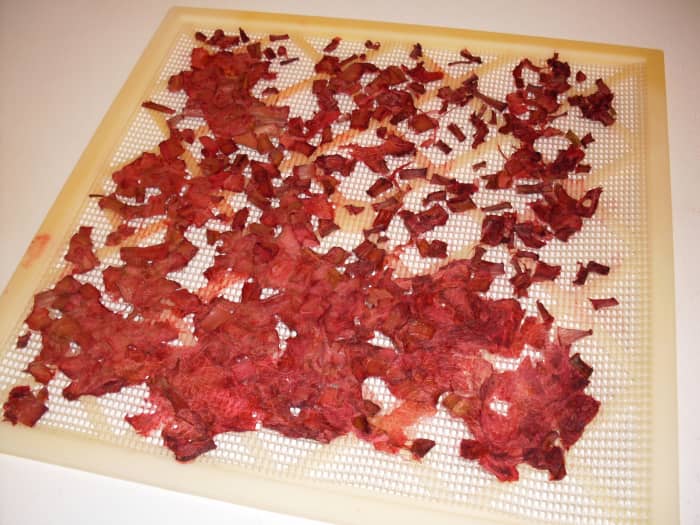 Dry at 150* F. for 2-3 hours, then 130* until brittle, thin, and no longer tacky. This may take the better part of 2 days.