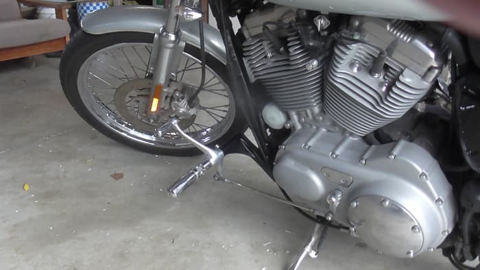 My Harley Sportster with accutronix 6" extended forward controls