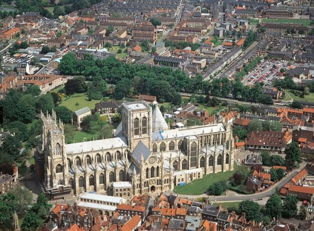 York's most famous landmark, the 14th Century Cathedral of St Peter, affectionately known as the Minster