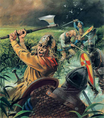 When Hereward of Bourne came back to England after Harold's death he found a brother hanging from the lintel of his doorway. From then on all Normans were fair game
