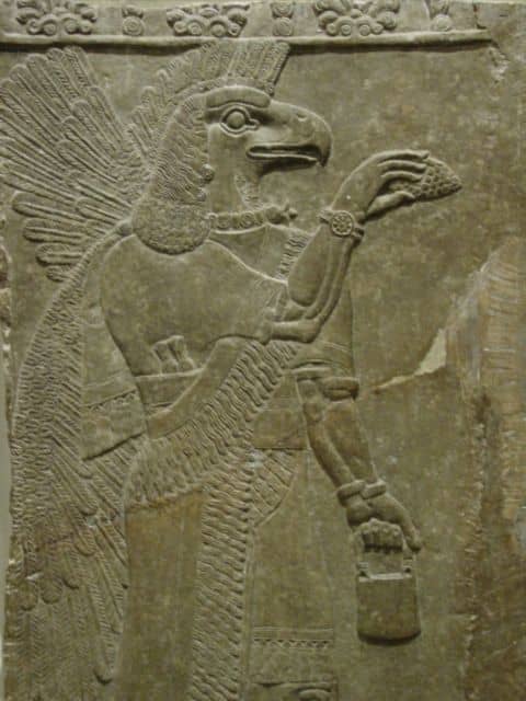 The Bird People were depicted by the ancient Sumerians as beings with a double set of wings and a bird like head.