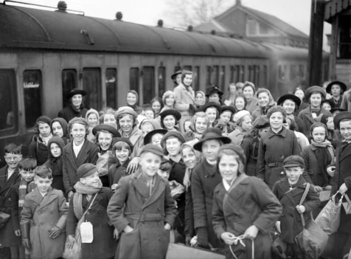 'Operation Pied Piper' was the evacuation of children up to school leaving age (14 in 1939) from cities to rural locations, planned by the Railways Executive Committee in the run-up to WWII