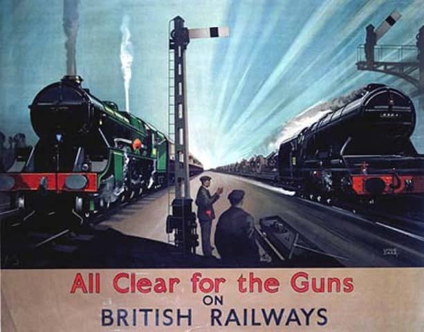 Even troop trains had to wait whilst shells and other munitions belted past, probably behind a V2, a B16 or later in the war a B1 that had just taken a munitions workers' train to the factory. No-one rested for long in the race to beat Hitler