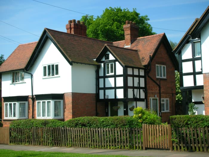 A photo of 264 Wake Green Road, the childhood home of J.R.R. Tolkien. Sarehole Mill is literally on the other side of the road and Moseley Bog is at the bottom of the garden.