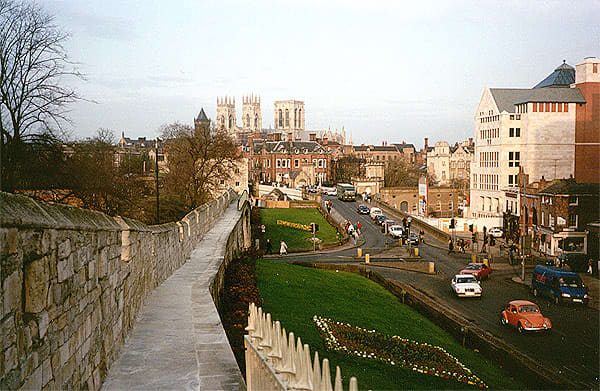 York's unmistakable skyline looking northward to Lendal Bridge and the cathedral of St Peter beyond - the 'Minster'